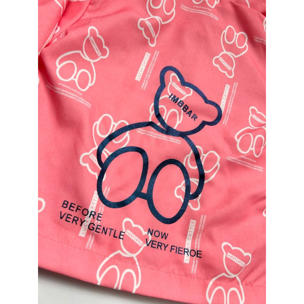 Вітрівка для дівчинки рожева Imbear 10357