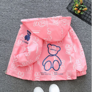 Вітрівка для дівчинки рожева Imbear 10357