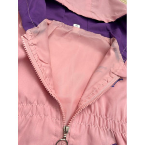 Вітрівка для дівчинки рожева Queen 10360