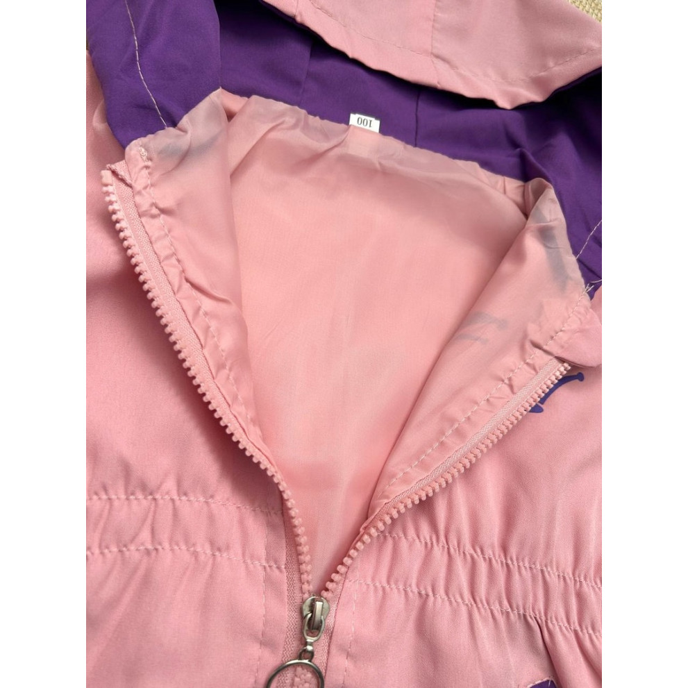 Вітрівка для дівчинки рожева Queen 10360