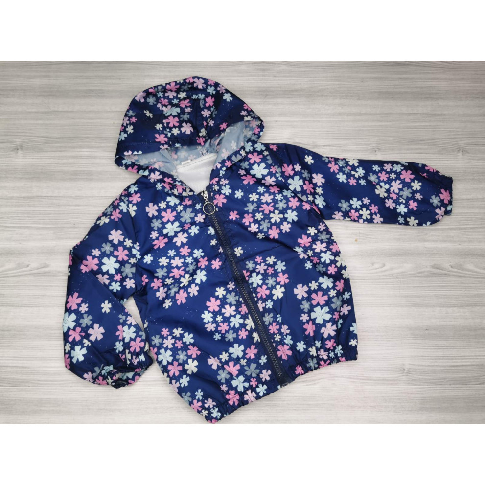 Вітрівка для дівчинки темно-синя 1785