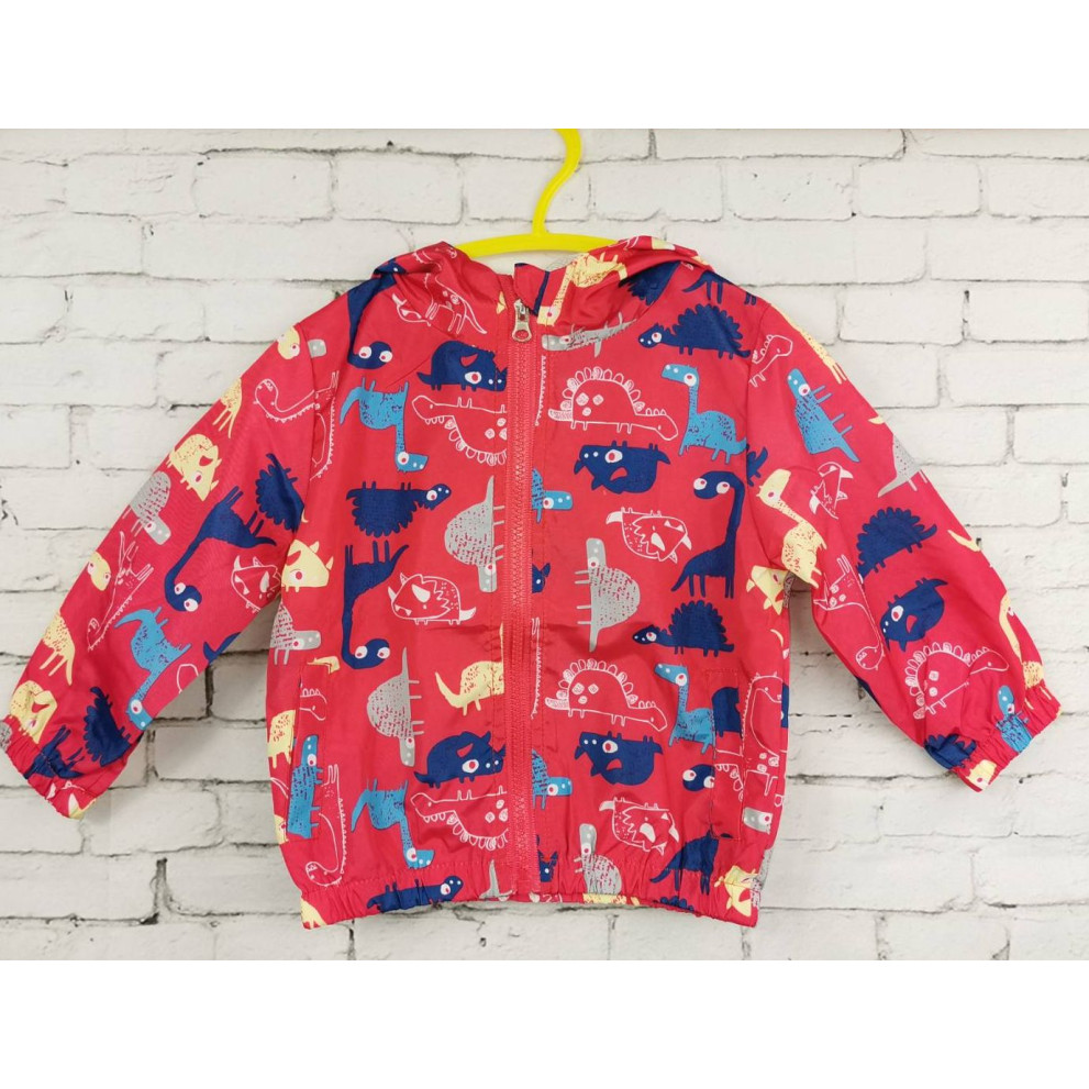 Вітрівка для хлопчика Dino червона 1060