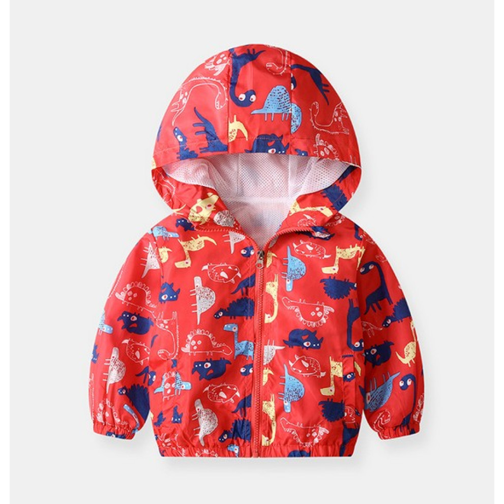 Вітрівка для хлопчика Dino червона 1060