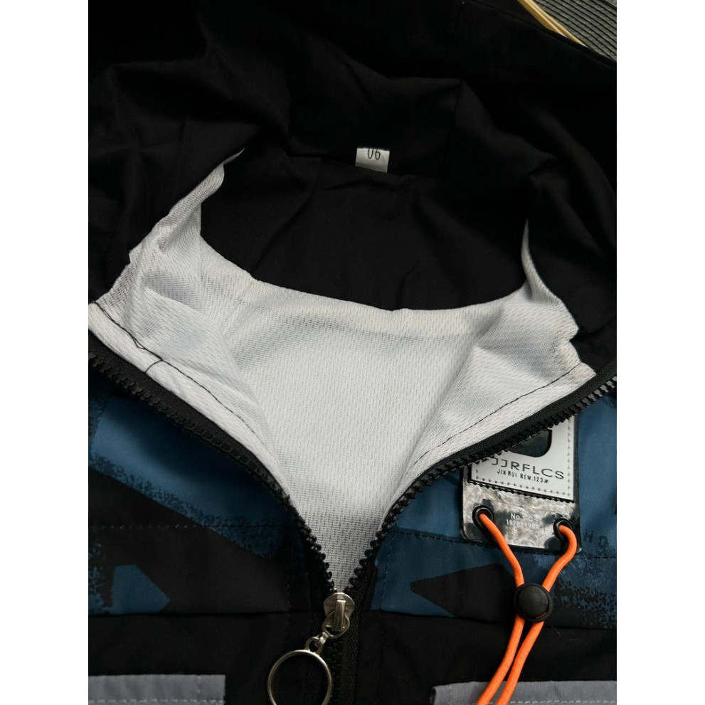 Вітрівка для хлопчика синя з чорним Ericpn 10358