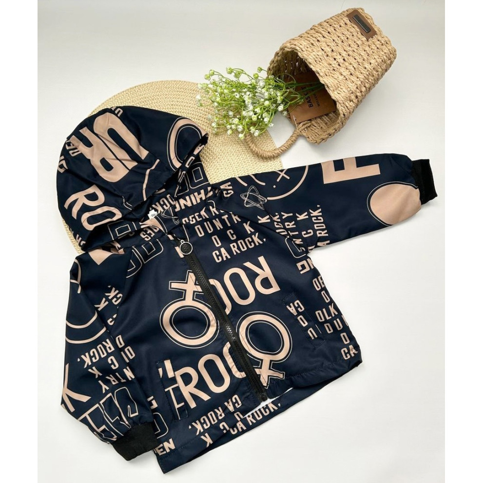 Вітрівка для хлопчика темно-синя 10374