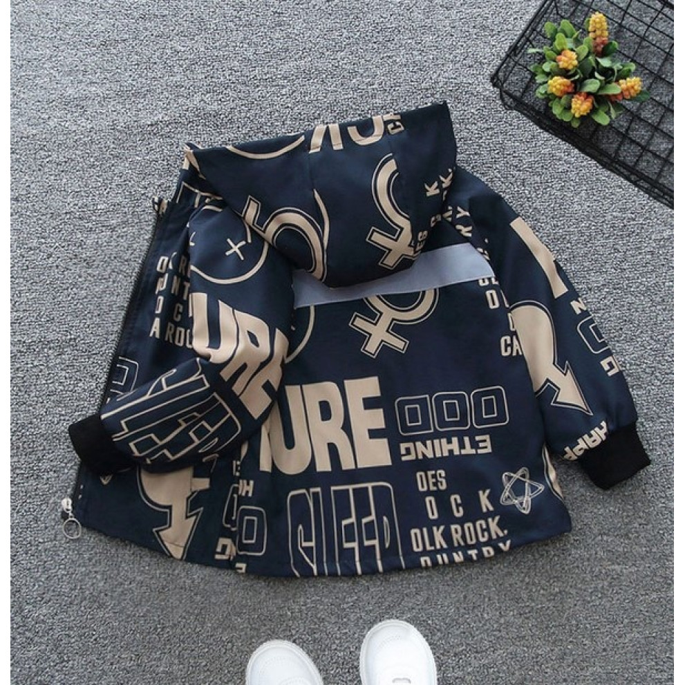 Вітрівка для хлопчика темно-синя 10374