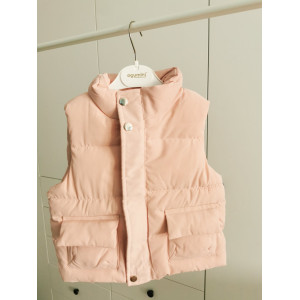 Жилетка демі для дівчинки рожева 10116