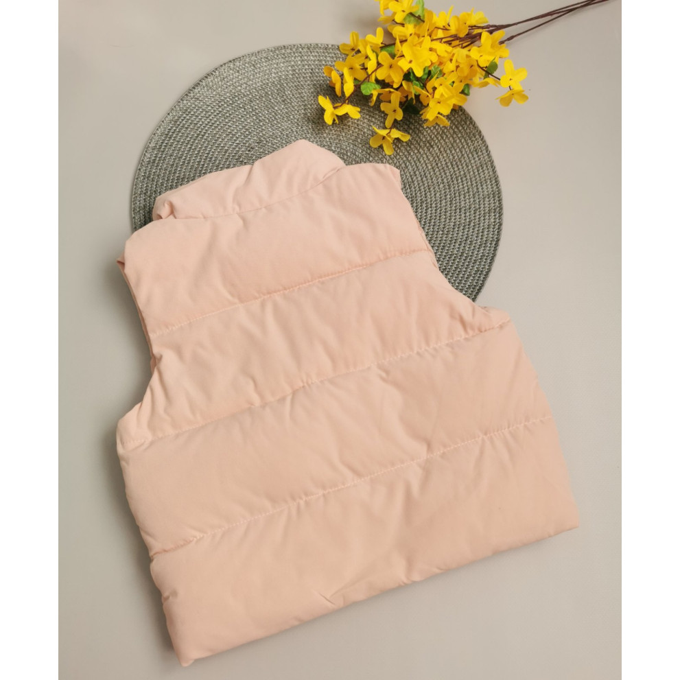 Жилетка демі для дівчинки рожева 10116