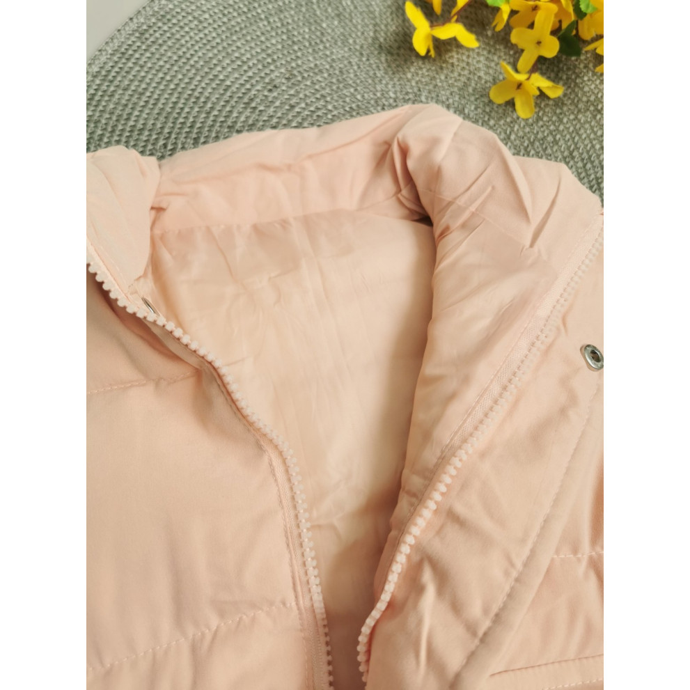 Жилетка демі для дівчинки рожева 10116