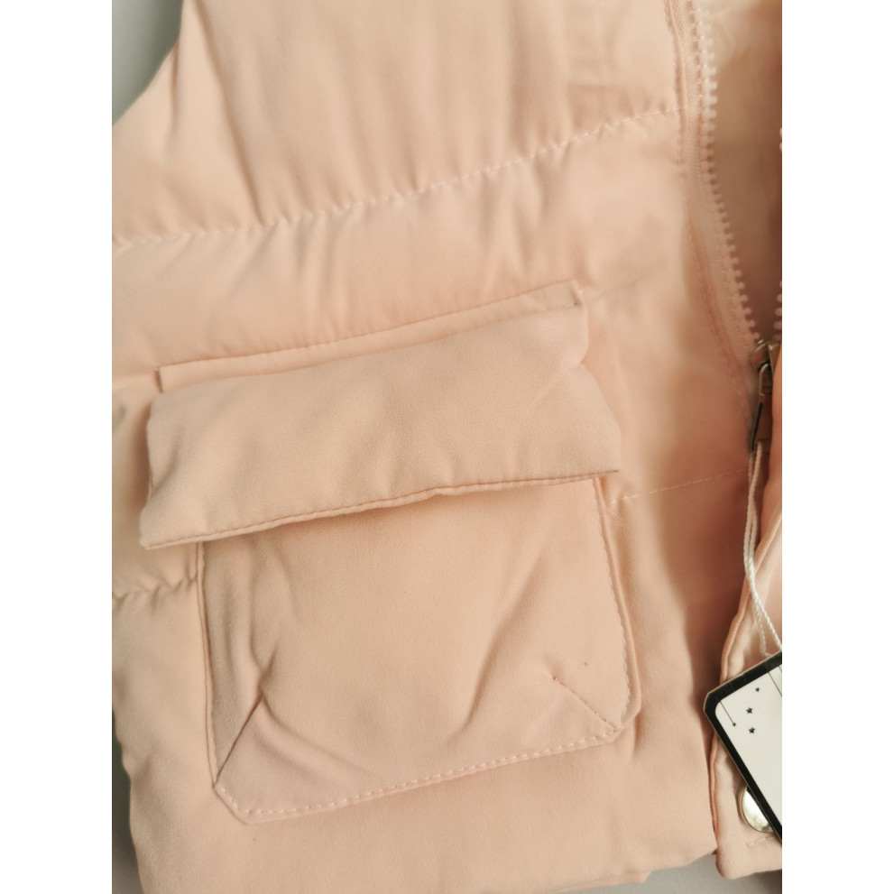 Жилетка демі для дівчинки рожева 10116