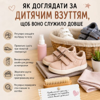 Як доглядати за дитячим взуттям