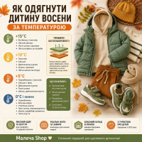 Як одягнути дитину восени за температурою: від +15°C до 0°C Як одягнути дитину восени за температурою: від +15°C до 0°C