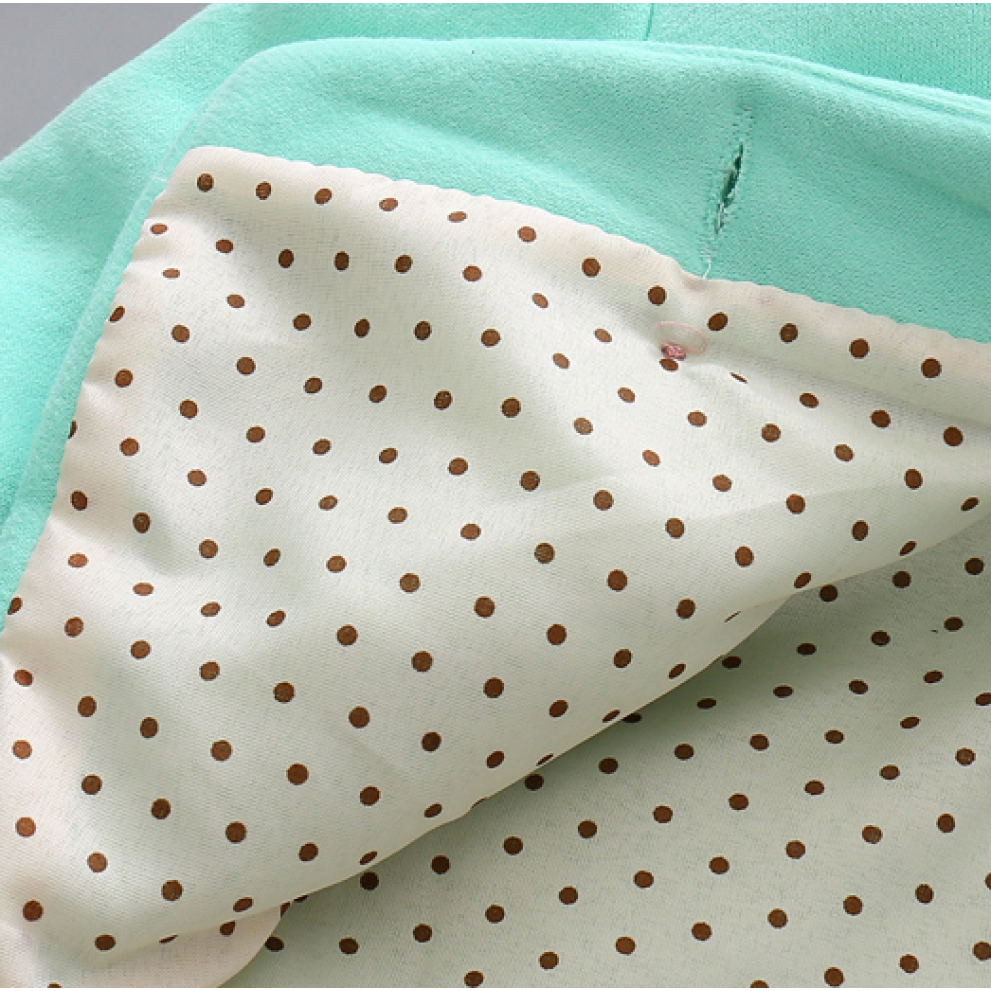 Пальто для дівчаток на весну з бантиком зелене 9593