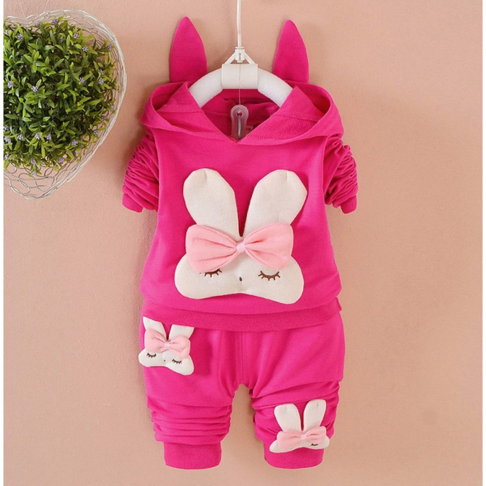 Костюм для дівчаток Bunny малиновий