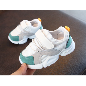 Кросівки дитячі Fashion білі з зеленими вставками