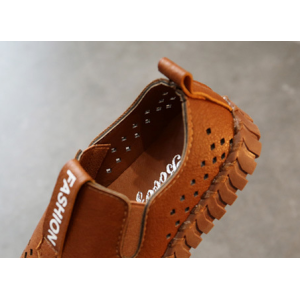 Туфлі дитячі дихаючі PU-шкіра Fashion коричневі