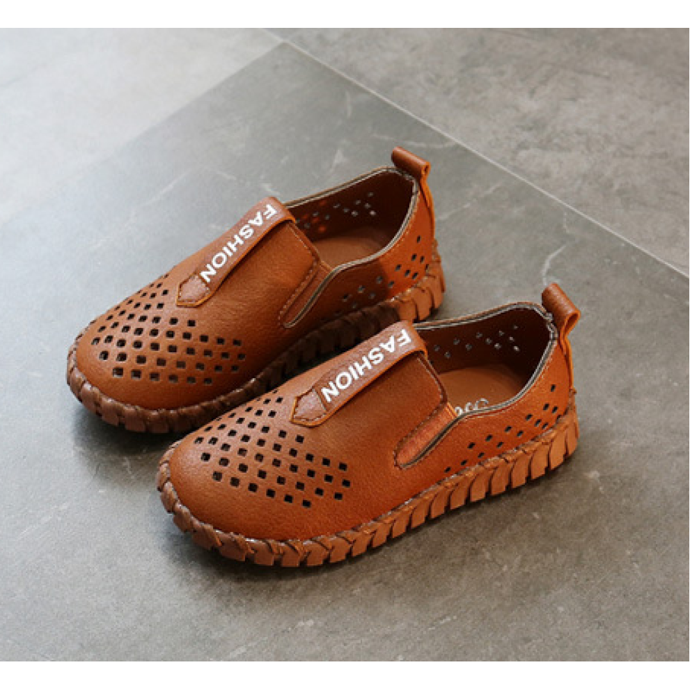 Туфлі дитячі дихаючі PU-шкіра Fashion коричневі