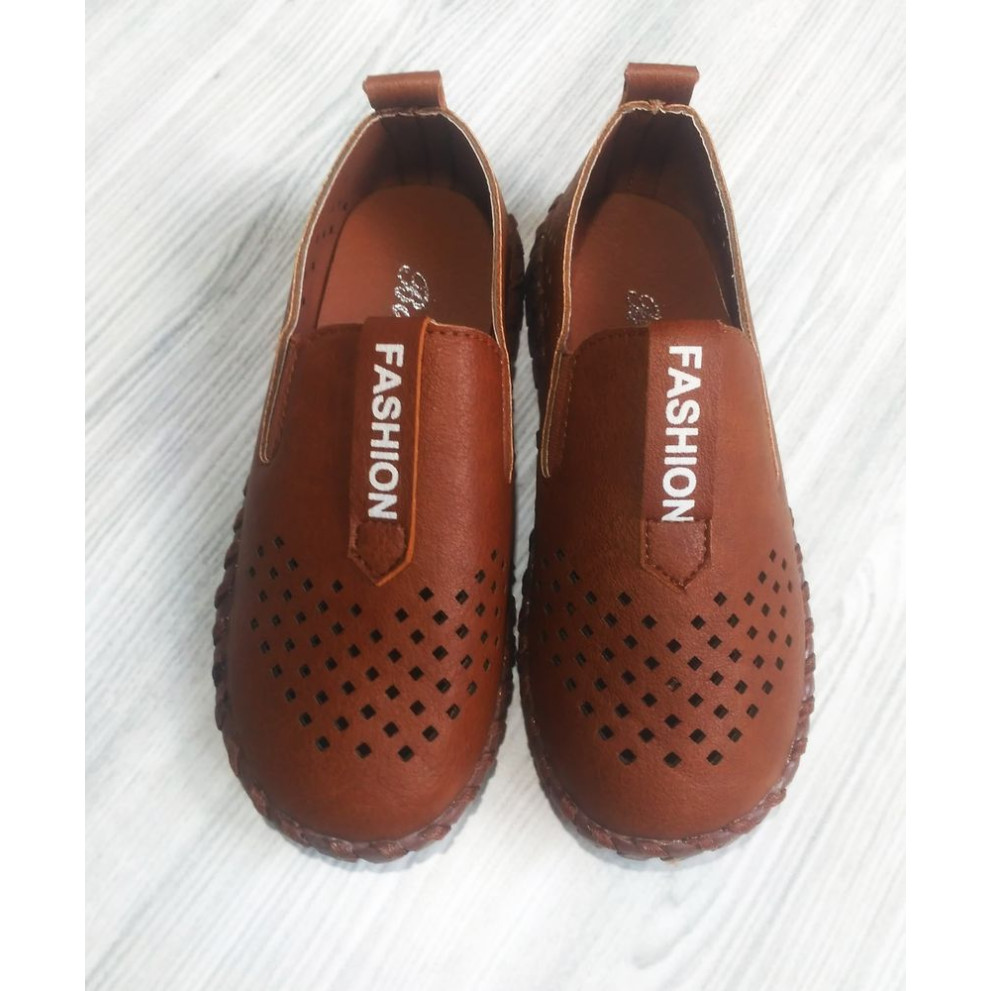 Туфлі дитячі дихаючі PU-шкіра Fashion коричневі
