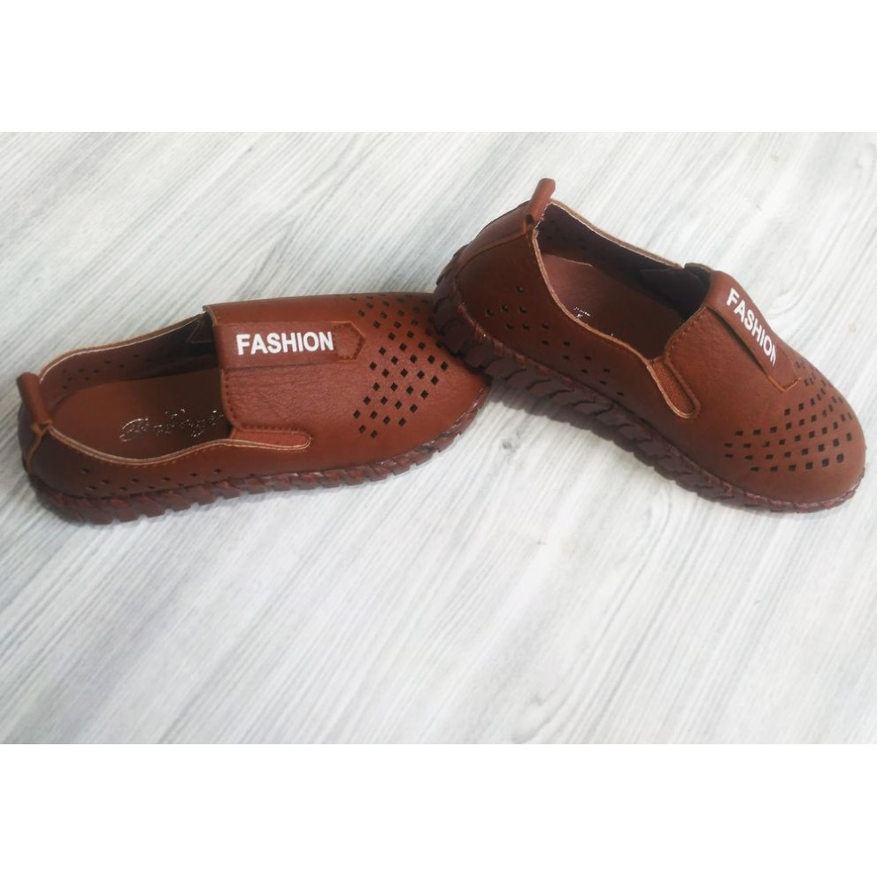 Туфлі дитячі дихаючі PU-шкіра Fashion коричневі