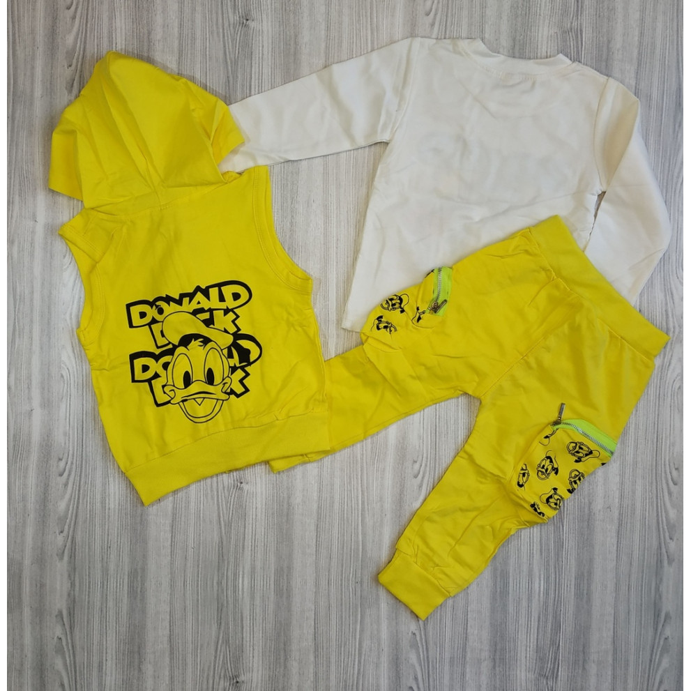 Костюм трійка для хлопчиків Donald жовтий