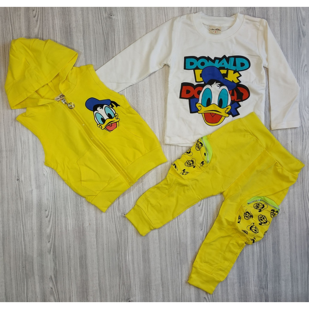 Костюм трійка для хлопчиків Donald жовтий