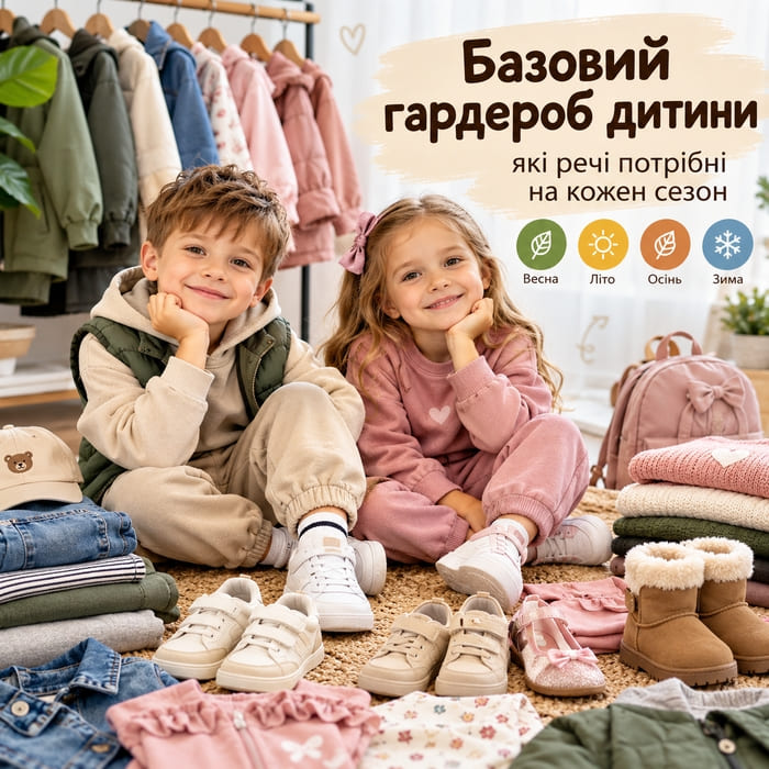 Як сформувати базовий гардероб дитини: