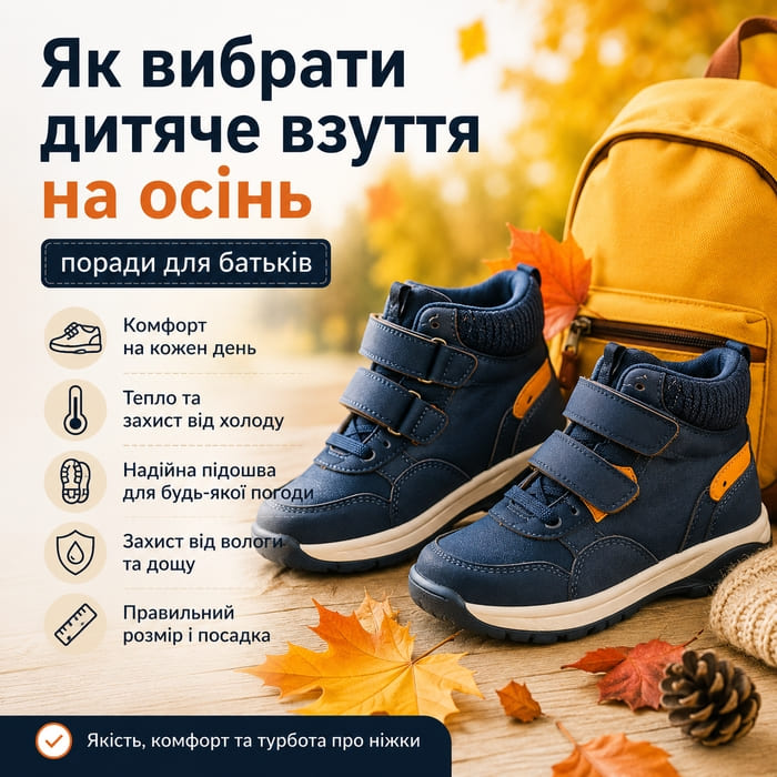 Як вибрати дитяче взуття на осінь